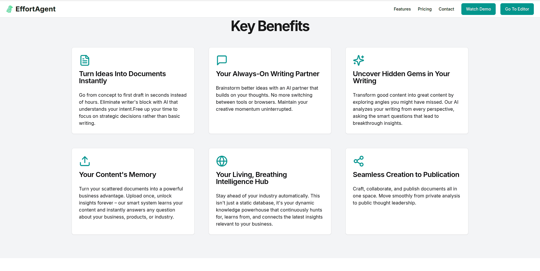 EffortAgent AI Writing Platform